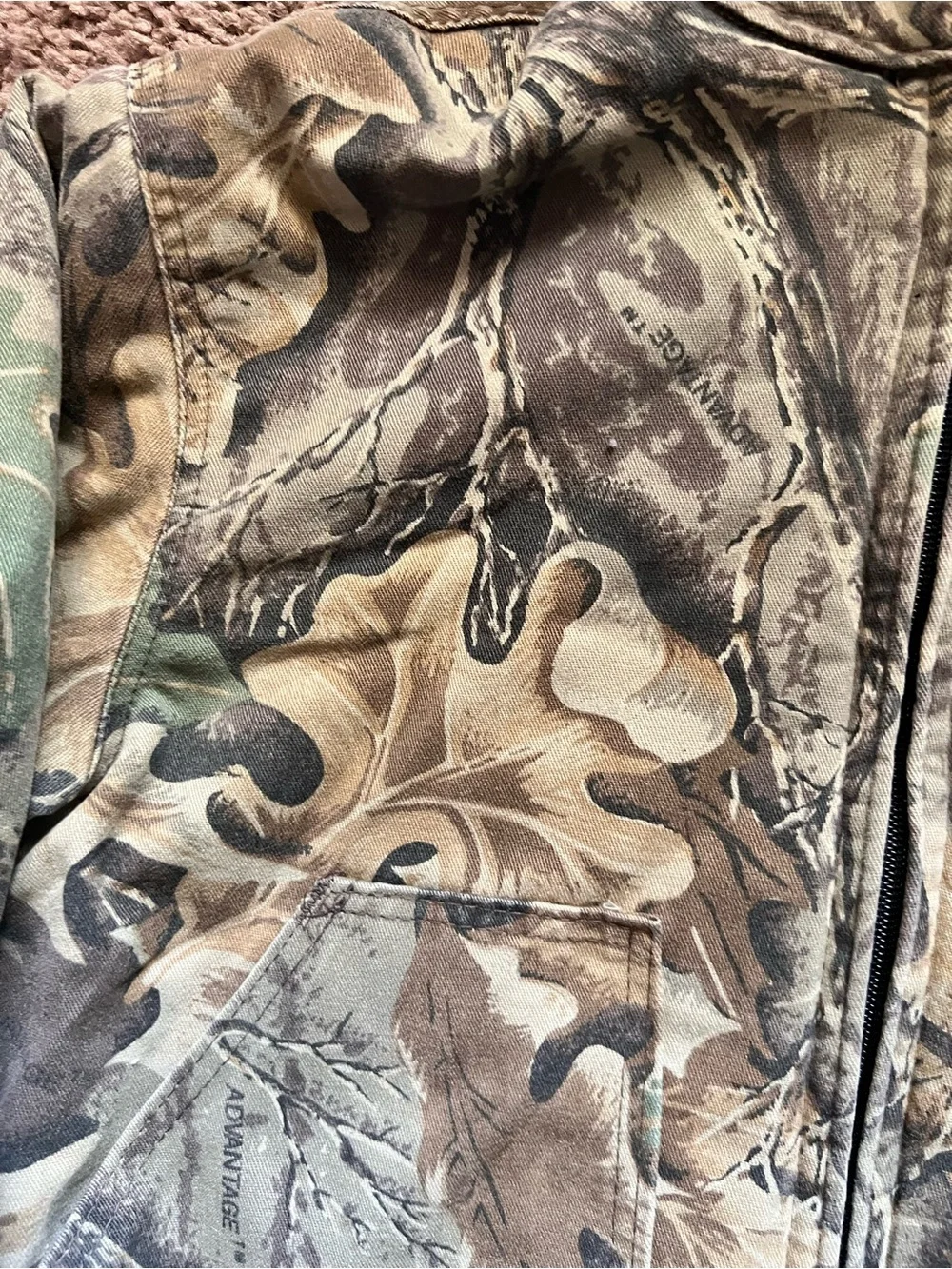 Vintage Walls USA Made Advantage Timber Camo Hunting Jacket Hooded Youth 12